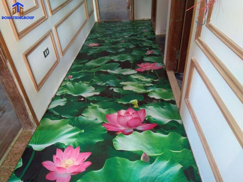 Sàn 3D biển bằng công nghệ epoxy cho hiệu ứng chiều sâu ấn tượng